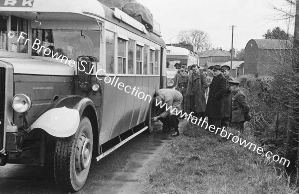 NEAR RED HOUSE NEWBRIDGE BUS PUNCTURE